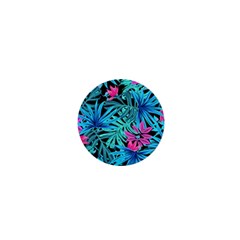 Leaves Picture Tropical Plant 1  Mini Buttons by Wegoenart