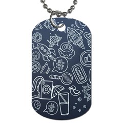 Internet Planets Drinks Computers Dog Tag (one Side) by Wegoenart