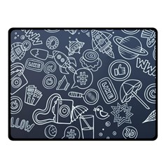 Internet Planets Drinks Computers Fleece Blanket (small) by Wegoenart