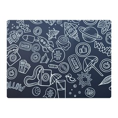 Internet Planets Drinks Computers Double Sided Flano Blanket (mini)  by Wegoenart