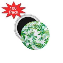 Leaves Green Pattern Nature Plant 1 75  Magnets (100 Pack)  by Wegoenart