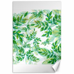 Leaves Green Pattern Nature Plant Canvas 20  X 30  by Wegoenart