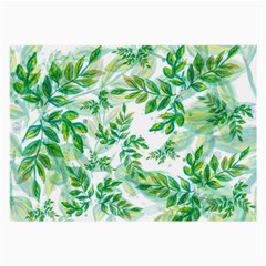 Leaves Green Pattern Nature Plant Large Glasses Cloth by Wegoenart