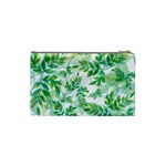 Leaves Green Pattern Nature Plant Cosmetic Bag (Small) Back