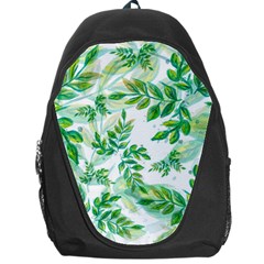 Leaves Green Pattern Nature Plant Backpack Bag by Wegoenart