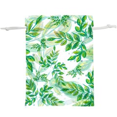 Leaves Green Pattern Nature Plant  Lightweight Drawstring Pouch (xl) by Wegoenart