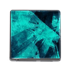 Background Texture Pattern Blue Memory Card Reader (square 5 Slot) by Wegoenart