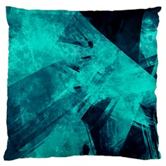 Background Texture Pattern Blue Large Cushion Case (one Side) by Wegoenart