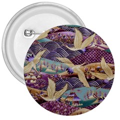 Textile Fabric Cloth Pattern 3  Buttons