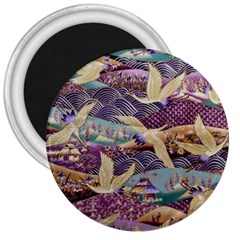 Textile Fabric Cloth Pattern 3  Magnets