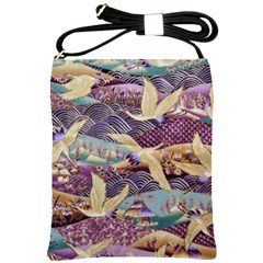 Textile Fabric Cloth Pattern Shoulder Sling Bag