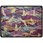 Textile Fabric Cloth Pattern Fleece Blanket (Large)  80 x60  Blanket Front