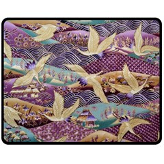 Textile Fabric Cloth Pattern Fleece Blanket (Medium) 