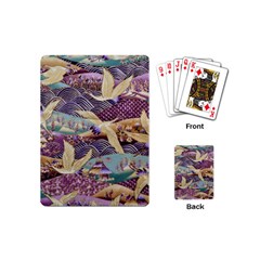 Textile Fabric Cloth Pattern Playing Cards Single Design (mini) by Wegoenart