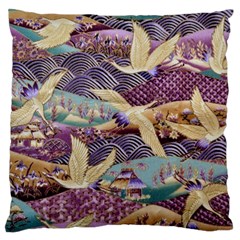 Textile Fabric Cloth Pattern Large Cushion Case (Two Sides)