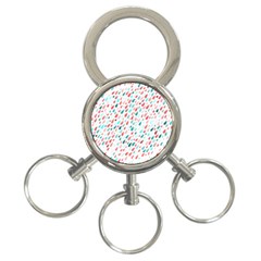 Rainy Day Pattern 3-ring Key Chain