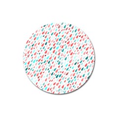 Rainy Day Pattern Magnet 3  (round) by HelgaScand