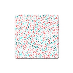 Rainy Day Pattern Square Magnet by HelgaScand