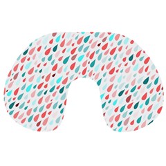 Rainy Day Pattern Travel Neck Pillow by HelgaScand