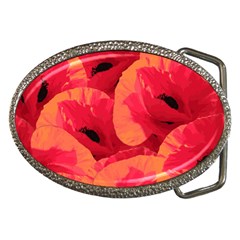 Poppies  Belt Buckles by HelgaScand