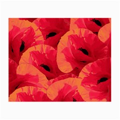 Poppies  Small Glasses Cloth by HelgaScand