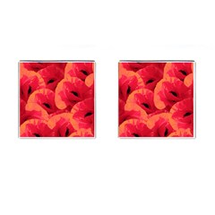 Poppies  Cufflinks (square) by HelgaScand