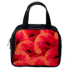 Poppies  Classic Handbag (one Side) by HelgaScand