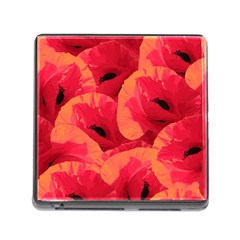 Poppies  Memory Card Reader (square 5 Slot) by HelgaScand