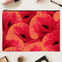 Poppies  Cosmetic Bag (xxxl) by HelgaScand