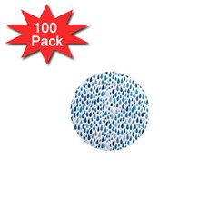 Rain Drops 1  Mini Magnets (100 Pack) 