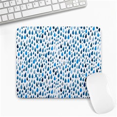 Rain Drops Large Mousepads by HelgaScand