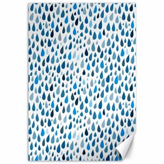 Rain Drops Canvas 12  X 18  by HelgaScand