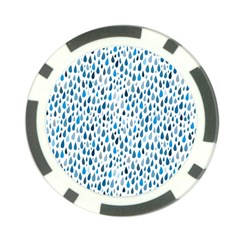 Rain Drops Poker Chip Card Guard (10 Pack) by HelgaScand