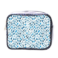 Rain Drops Mini Toiletries Bag (one Side) by HelgaScand