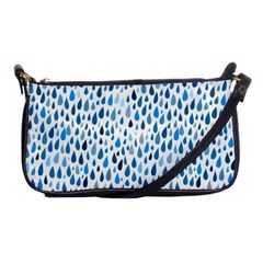 Rain Drops Shoulder Clutch Bag