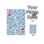 Rain Drops Playing Cards 54 Designs (Mini) Front - Heart2