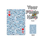 Rain Drops Playing Cards 54 Designs (Mini) Front - Heart5