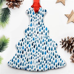 Rain Drops Christmas Tree Ornament (two Sides)