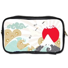 Mountain Sun Japanese Illustration Toiletries Bag (one Side) by Vaneshart