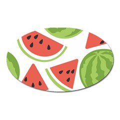 Watermelon Juice Auglis Clip Art Watermelon Oval Magnet by Vaneshart