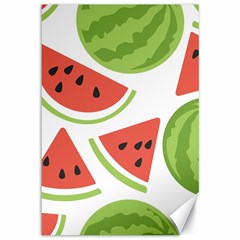 Watermelon Juice Auglis Clip Art Watermelon Canvas 12  X 18  by Vaneshart