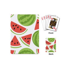 Watermelon Juice Auglis Clip Art Watermelon Playing Cards Single Design (mini) by Vaneshart