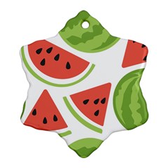 Watermelon Juice Auglis Clip Art Watermelon Ornament (snowflake) by Vaneshart