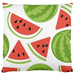 Watermelon Juice Auglis Clip Art Watermelon Large Cushion Case (one Side) by Vaneshart