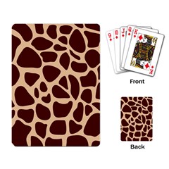 Animal Print Giraffe Patterns Playing Cards Single Design (rectangle) by Vaneshart