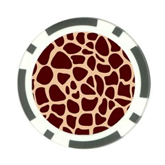 Animal Print Giraffe Patterns Poker Chip Card Guard by Vaneshart