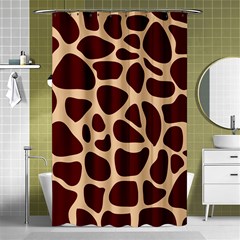 Animal Print Giraffe Patterns Shower Curtain 48  X 72  (small)  by Vaneshart