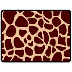 Animal Print Giraffe Patterns Double Sided Fleece Blanket (large)  by Vaneshart