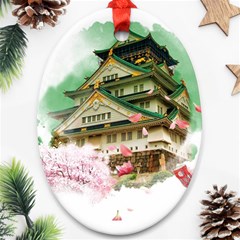 Osaka Castle Nagoya Castle Kumamoto Castle Ornament (oval) by Vaneshart