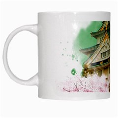 Osaka Castle Nagoya Castle Kumamoto Castle White Mugs by Vaneshart